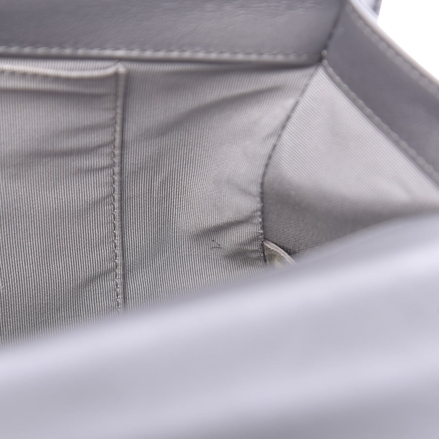 Metallic Calfskin Quilted New Medium Boy Flap Dark Silver