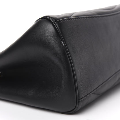 Louis Vuitton Calfskin New Wave Chain Tote Black 6 of 9