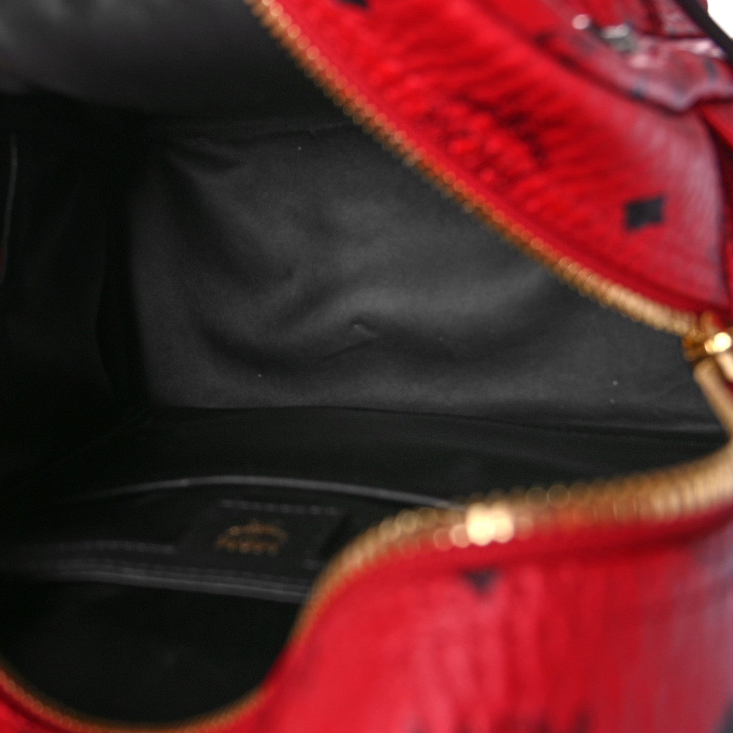 MCM Visetos Studded Small Stark M Backpack Scooter Red 5 of 9