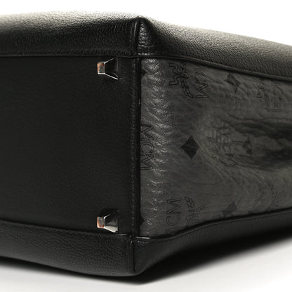 MCM Grained Calfskin Visetos Medium Sarah Hobo Black 6 of 17