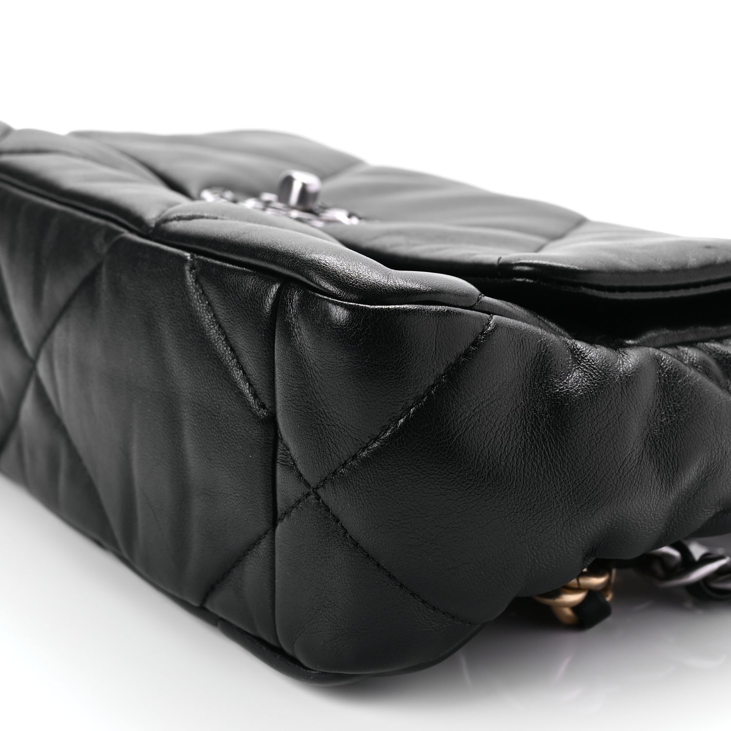 Chanel Lambskin Quilted Medium  19 Flap Black 10 of 10