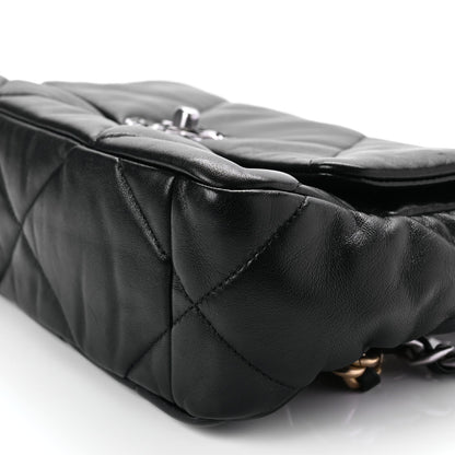 Chanel Lambskin Quilted Medium  19 Flap Black 10 of 10
