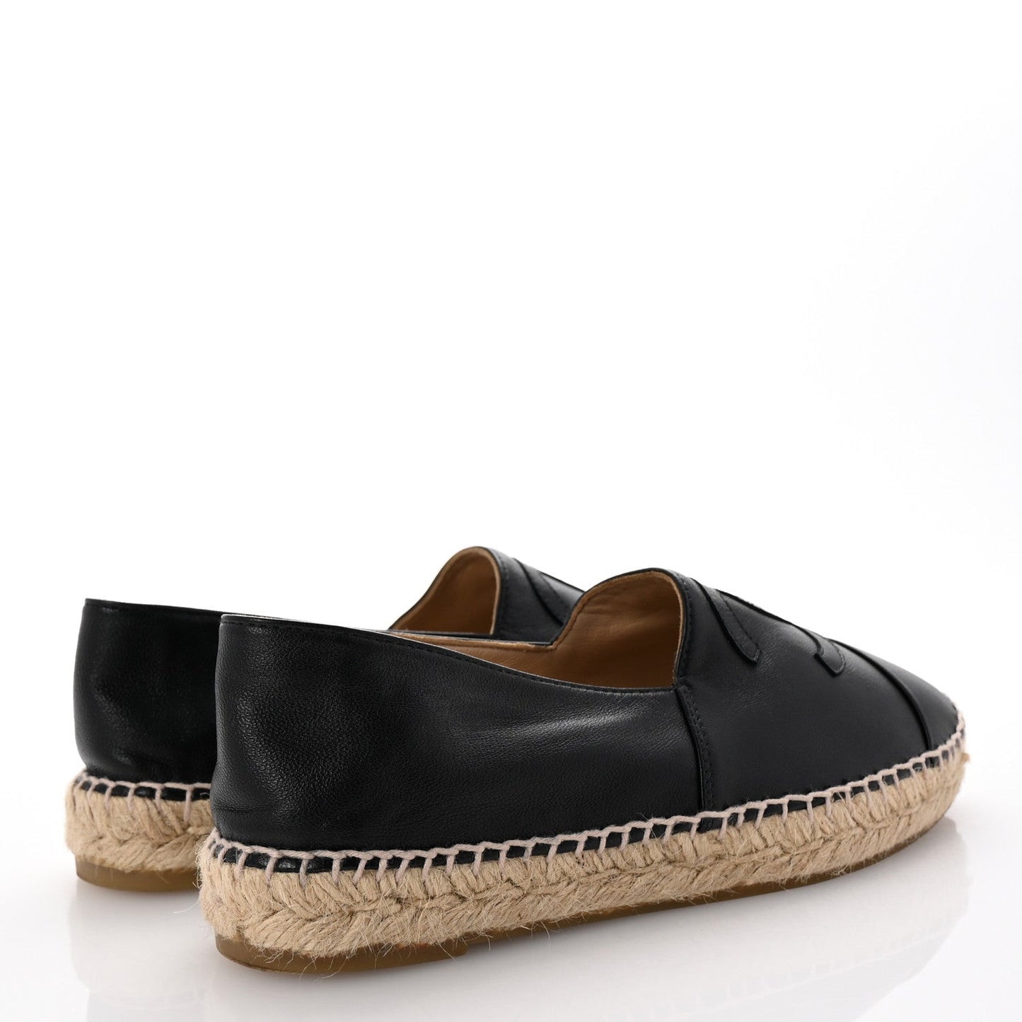 Lambskin CC Espadrilles 39 Black