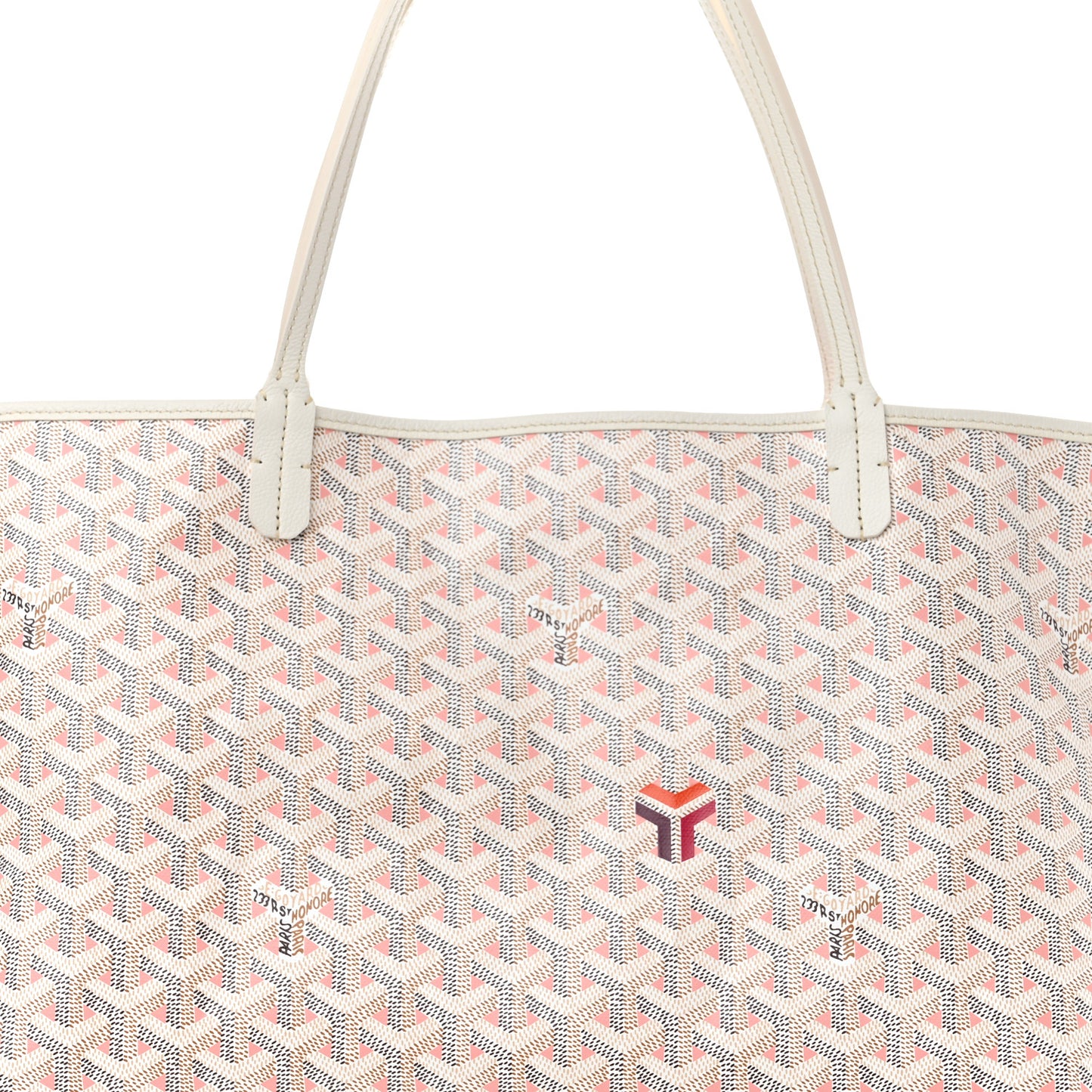 Goyardine Saint Louis Claire Voie GM White Pink