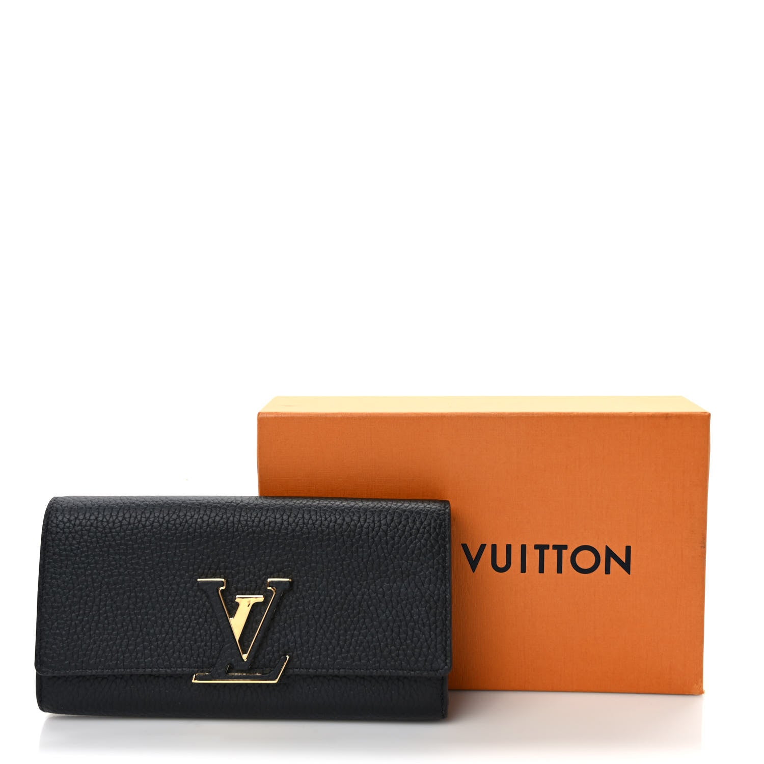 Louis Vuitton Taurillon Capucines Wallet Black 7 of 7