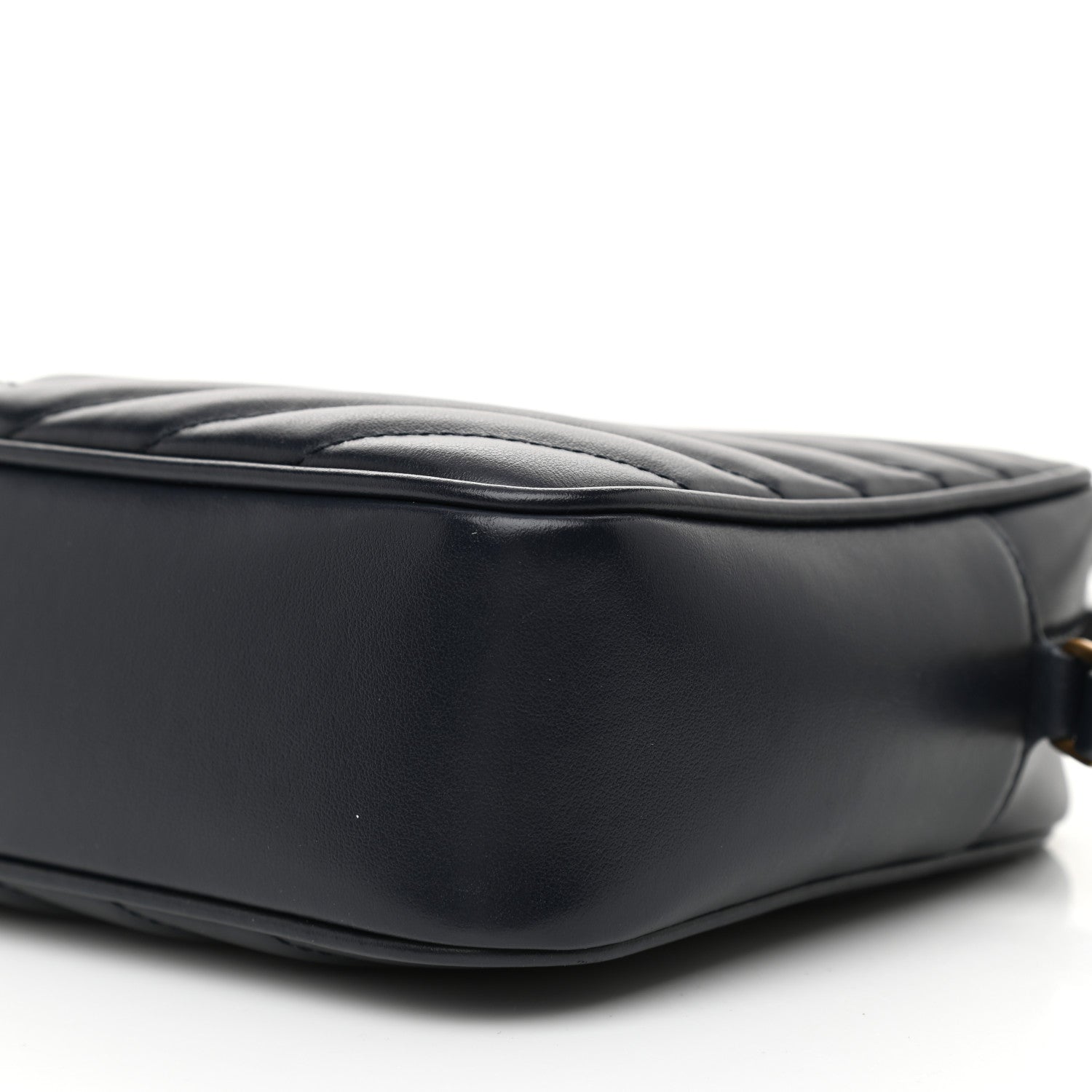 Saint Laurent Calfskin Matelasse Monogram Lou Camera Bag Navy 9 of 9