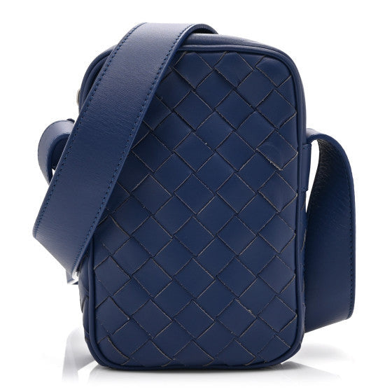 Bottega Veneta Nappa Intrecciato Phone Case Crossbody Bag Cobalt 1 of 1