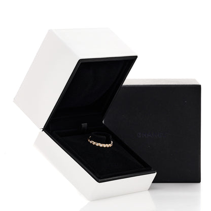 Chanel 18K Beige Gold Diamond Mini Coco Crush Ring 60 9 5 of 5
