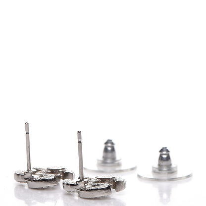 Chanel Crystal CC Earrings Silver 4 of 5