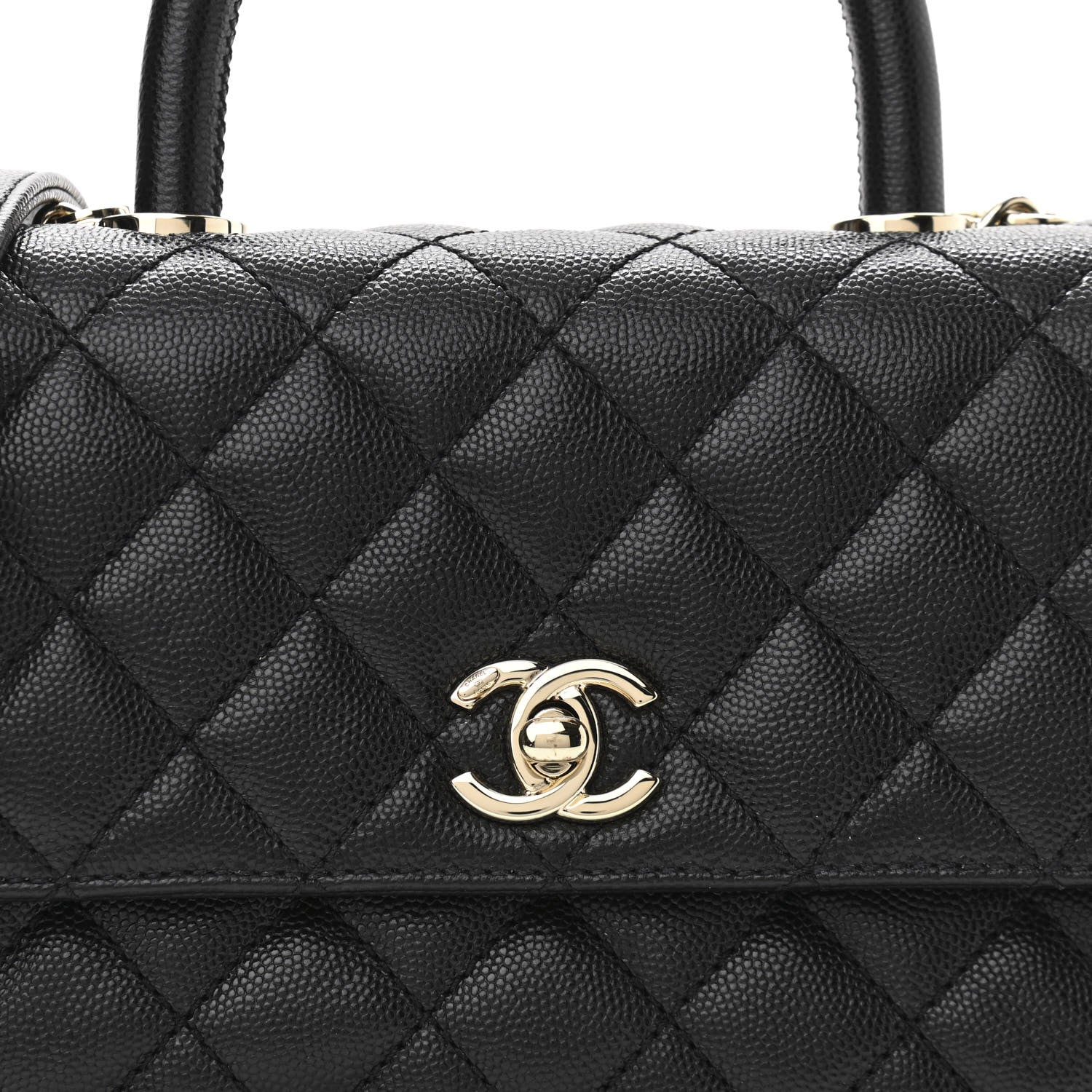 Chanel Caviar Quilted Mini Coco Handle Flap Black 8 of 10