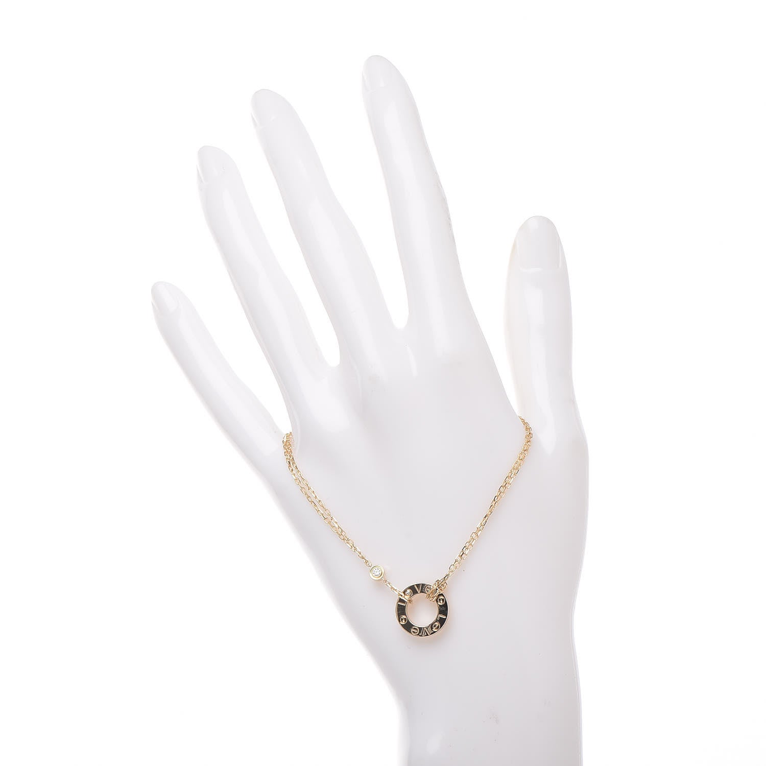 Cartier 18K Yellow Gold Diamond LOVE Bracelet 2 of 7