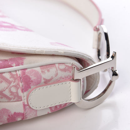 Christian Dior Monogram Floral Saddle Bag Pink 15 of 18