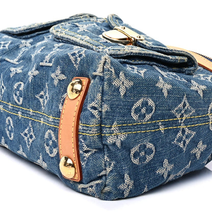 Louis Vuitton Monogram Denim Baggy PM Blue 8 of 8