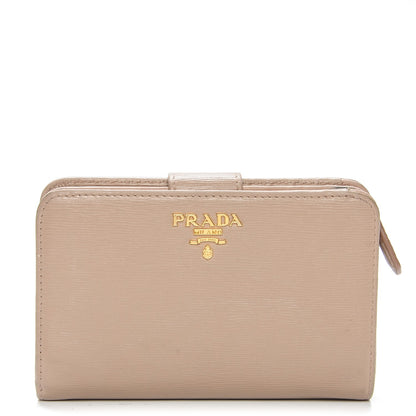 Prada Vitello Move Metal Zip Around Wallet Cammeo 1 of 8