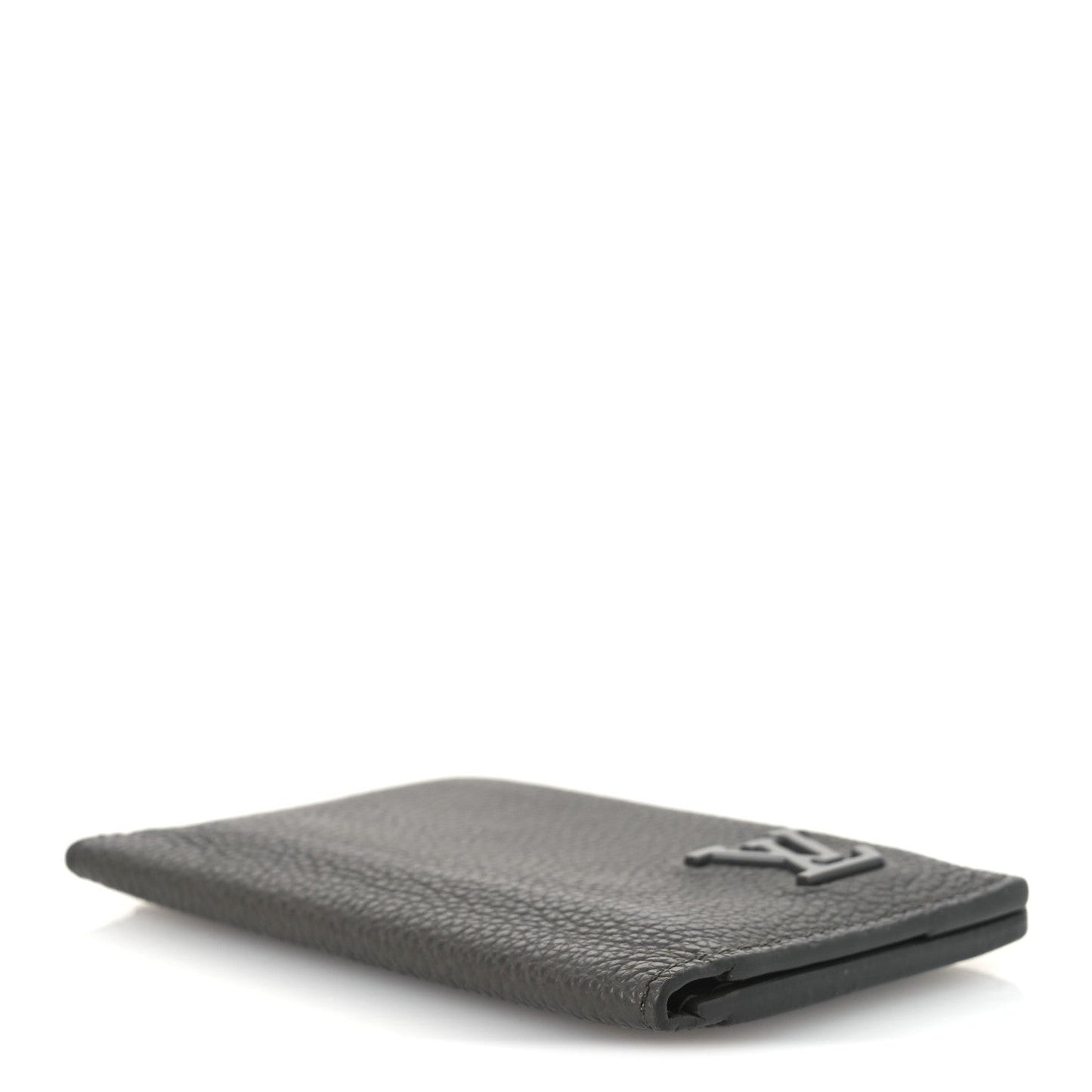 Grained Calfskin Aerogram Pocket Organizer Khaki