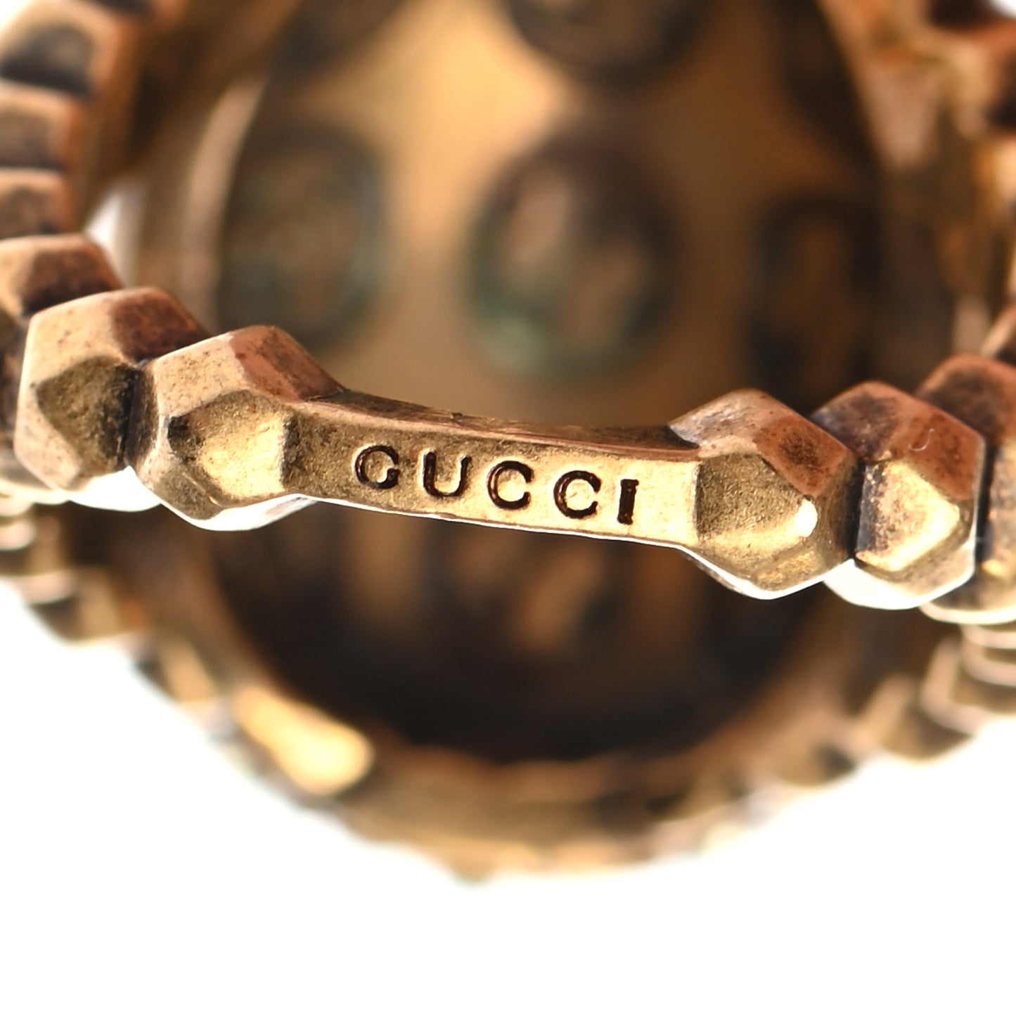 Crystal Pineapple Motif Ring M