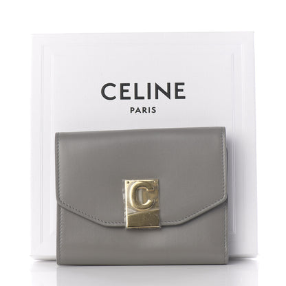 Celine Shiny Smooth Calfskin C Wallet Grey 9 of 9