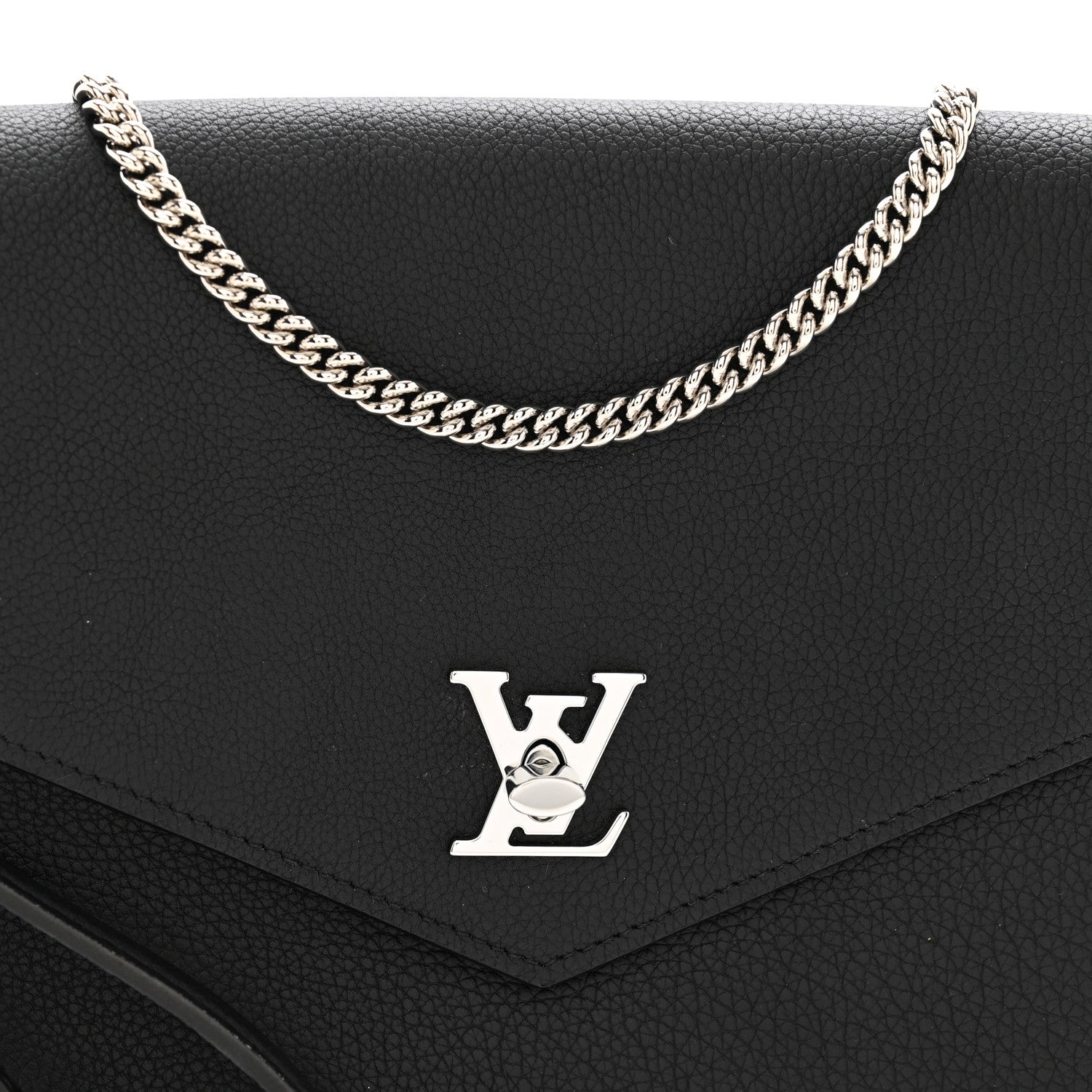 Louis Vuitton Soft Calfskin My Lockme Pochette Black 5 of 9