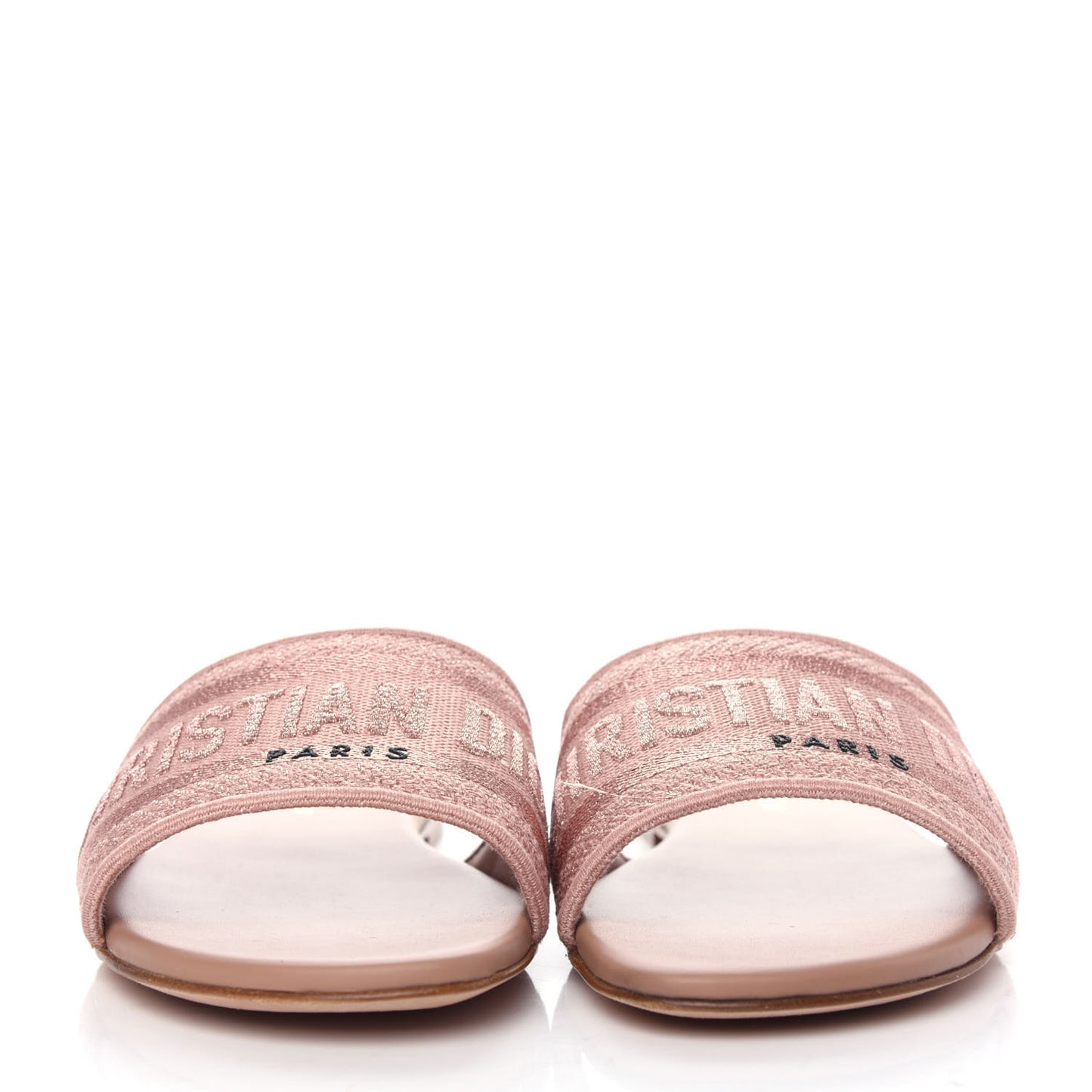 Cotton Embroidered Dway Mules Slide Sandals 35 Rose Des Vents