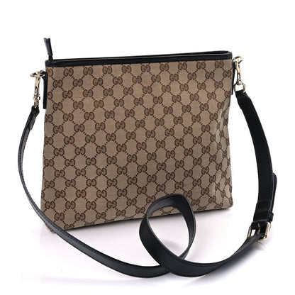 Gucci GG Monogram Web Flat Messenger Bag  Black 2 of 8