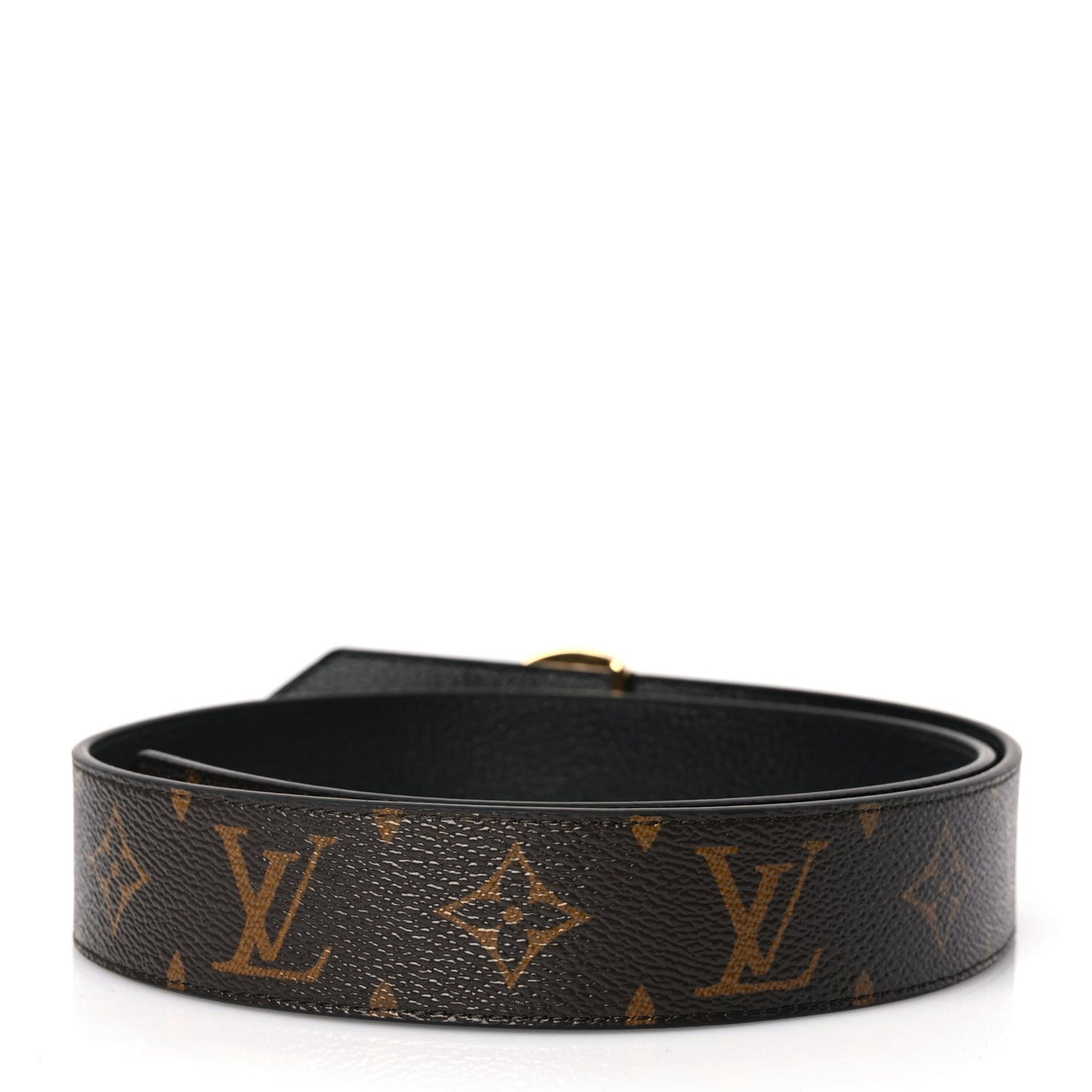 Monogram LV Circle 35mm Reversible Belt 80 32 Black