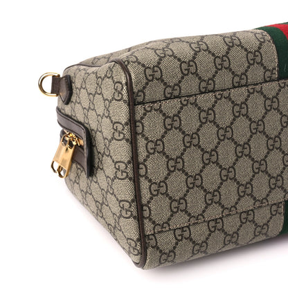 Gucci GG Supreme Monogram Web Medium Ophidia Top Handle Bag Beige Ebony 7 of 8