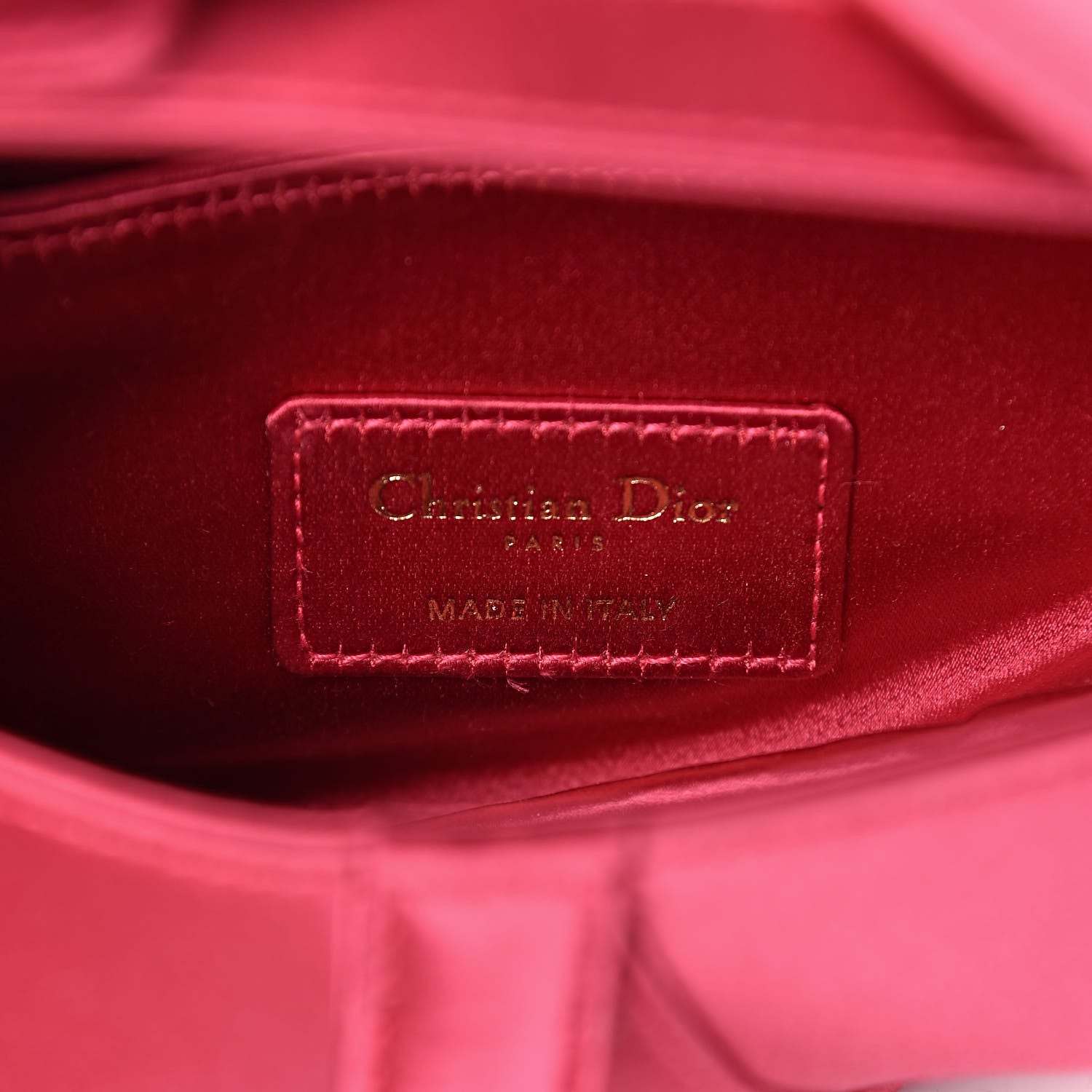 Christian Dior Satin Crystal Mini Saddle Bag Light Shock 6 of 6