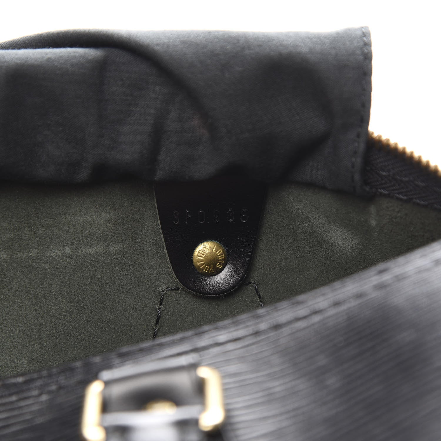 Louis Vuitton Epi Speedy 25 Black 7 of 11