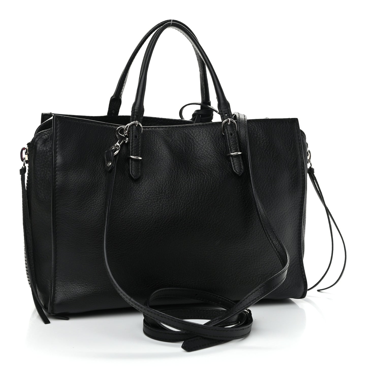 Veau Papier A6 Zip Around Tote Black