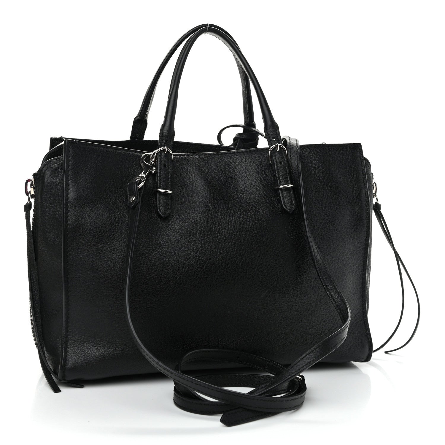 Balenciaga Veau Papier A6 Zip Around Tote Black 3 of 12