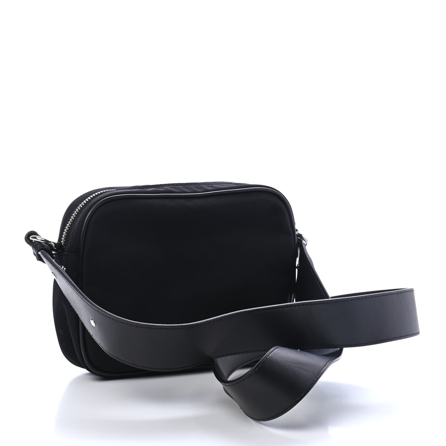 Stella McCartney Nylon Eco Alter Nappa Studded Logo Camera Bag Black 2 of 4