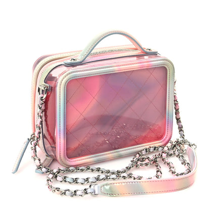 Chanel PVC Lambskin Filigree Small CC Filigree Vanity Case Pink Multicolor 2 of 9