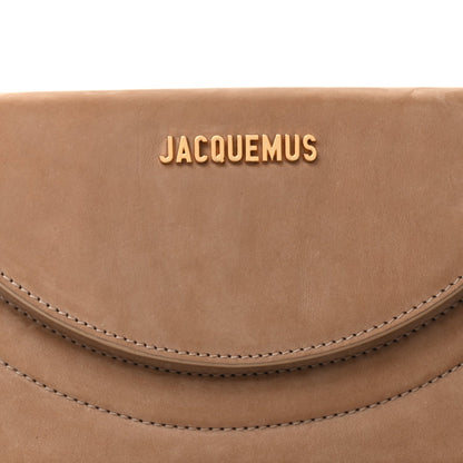 Jacquemus Nubuck Le Sac Rond Dark Beige 6 of 8