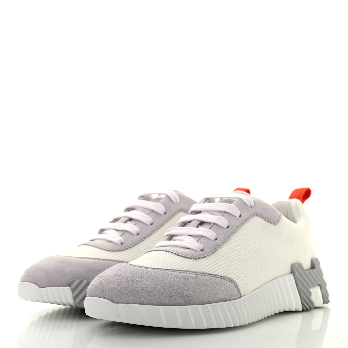 Technical Canvas Suede Bouncing Sneakers 37 White Multicolor