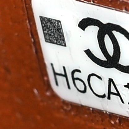 Chanel Lambskin Quilted Metal Twist Small Top Handle Vanity Case With Chain Brown 7 of 10