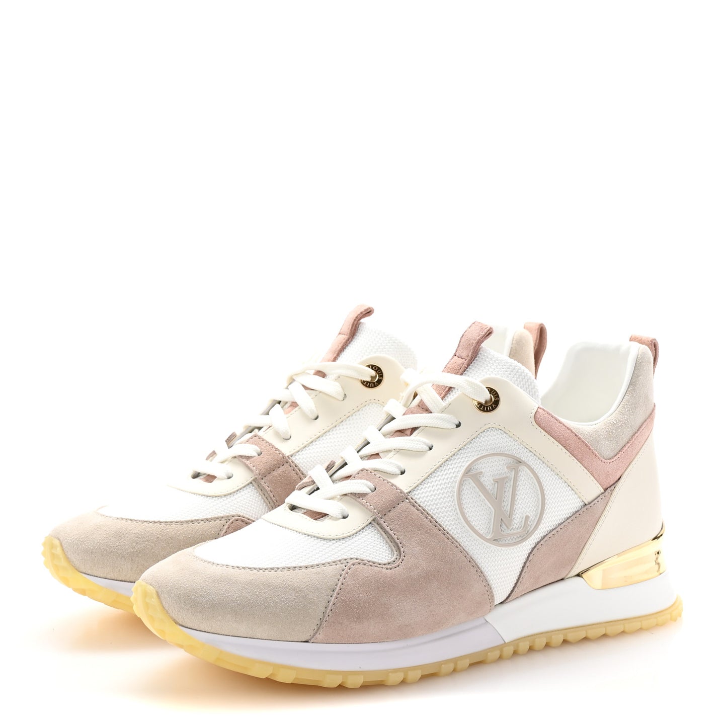 Suede Mesh Run Away Sneakers 40 White Grey