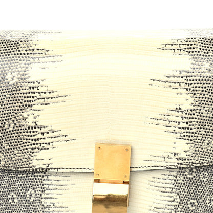 Celine Lizard Medium Classic Box Flap Bag Natural Beige 6 of 8