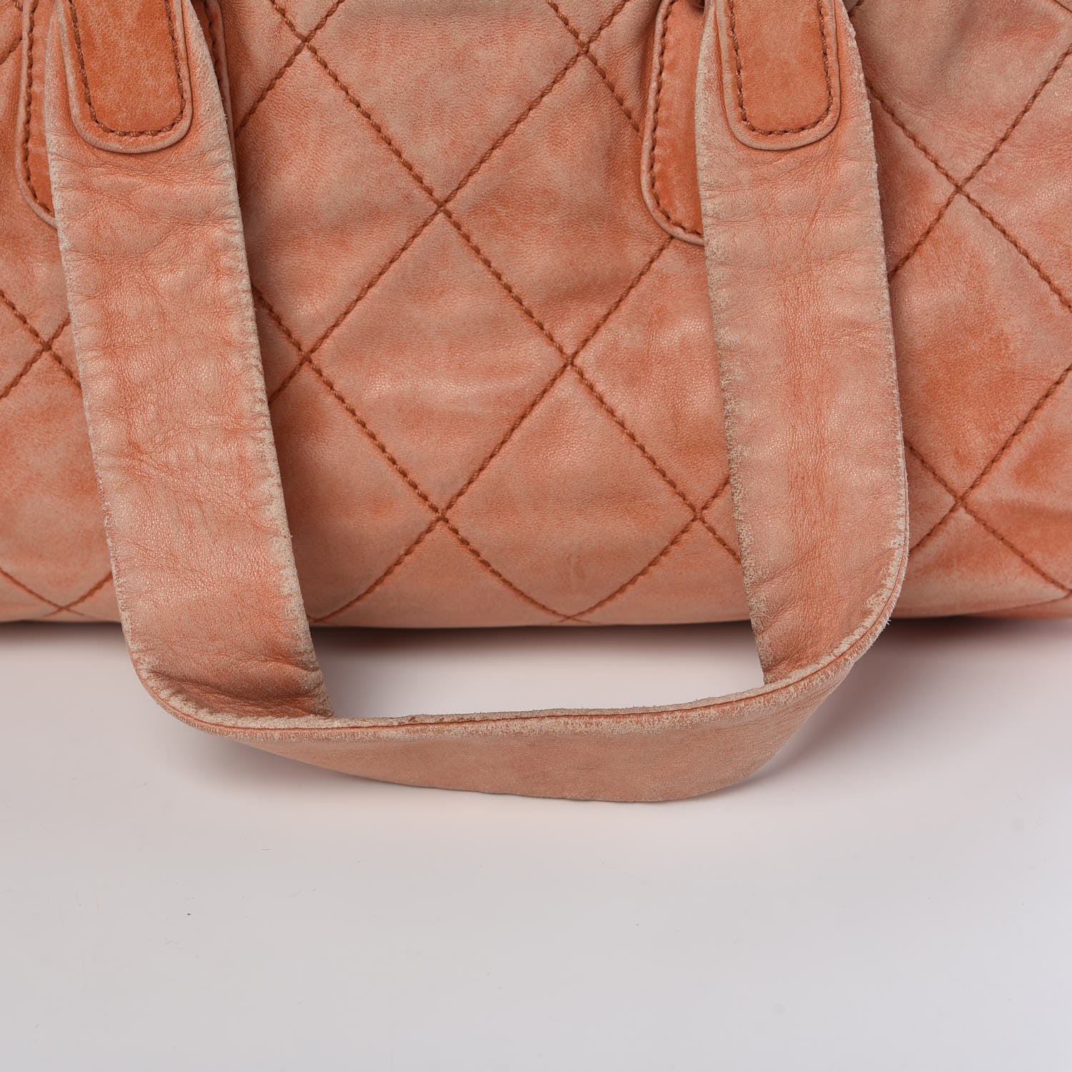 Chanel Lambskin Cloudy Bundle Bowler Orange 16 of 24