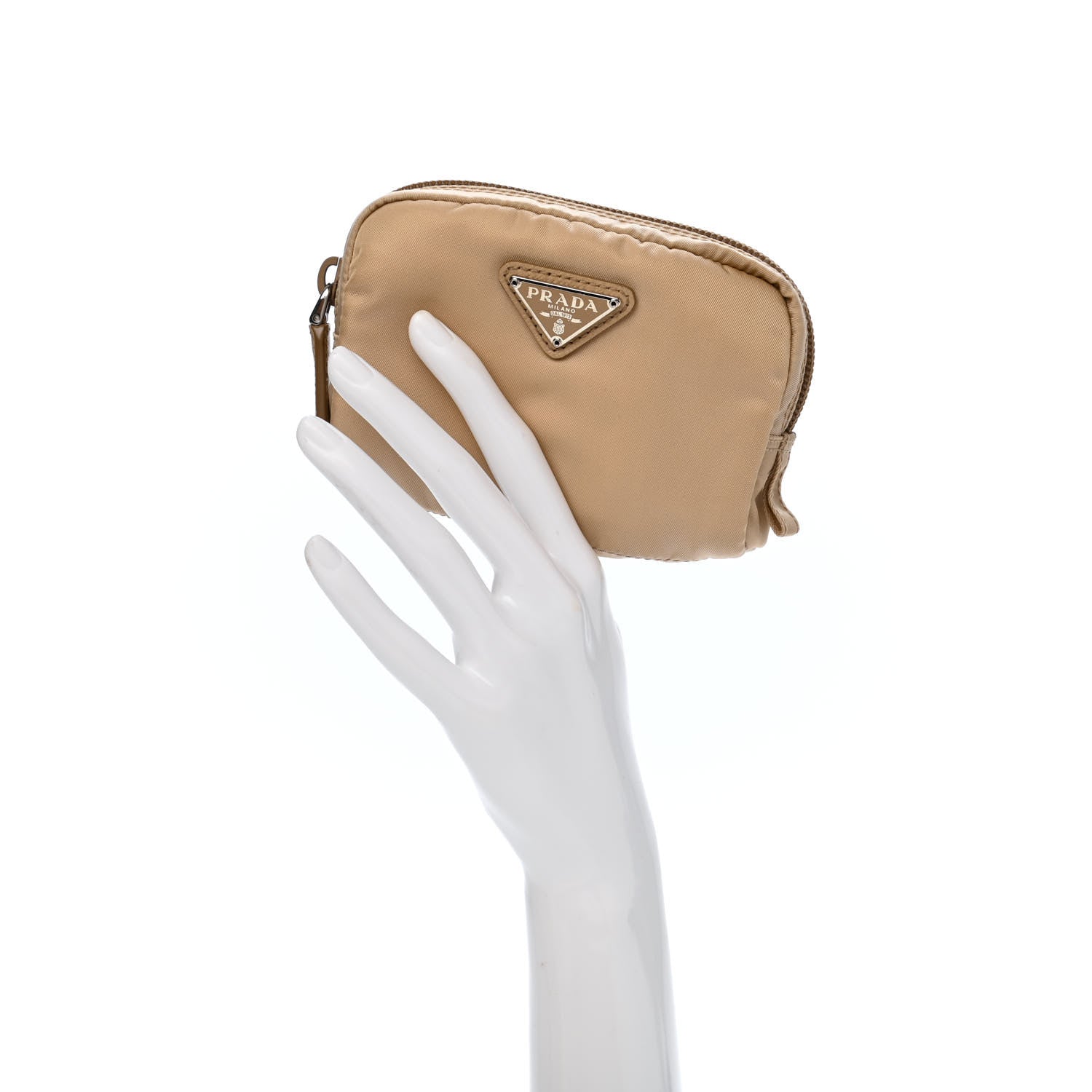 Prada Tessuto Nylon Vela Cosmetic Pouch Cammeo 2 of 9