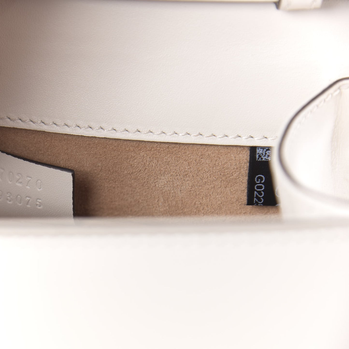 Calfskin Animal Studs Mini Sylvie Top Handle Bag White