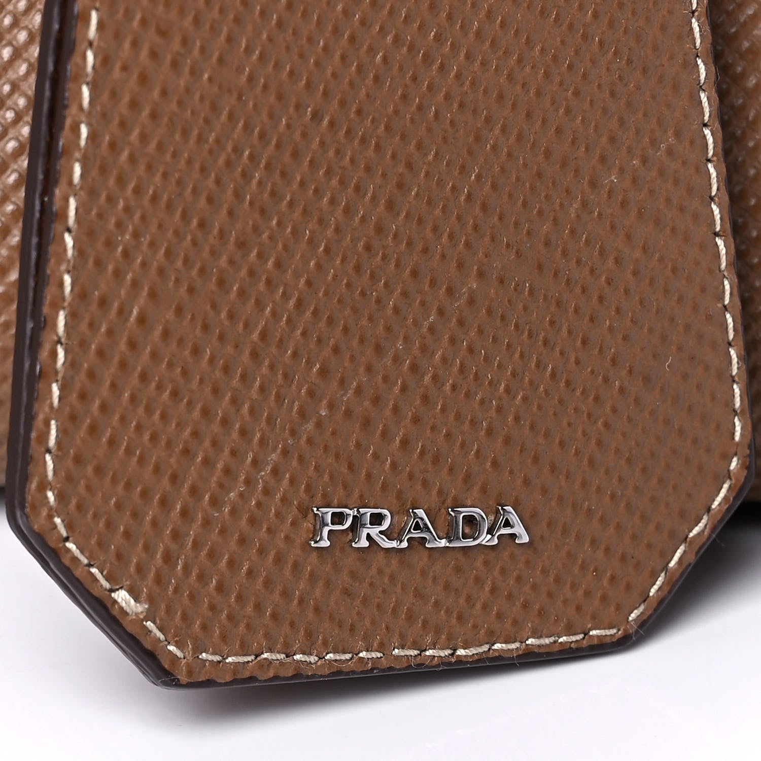 Prada Saffiano Cuir Small Twin Tote Cannella Cocco 8 of 14