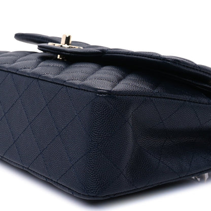 Chanel Caviar Quilted Small Double Flap Dark Navy 8 of 8
