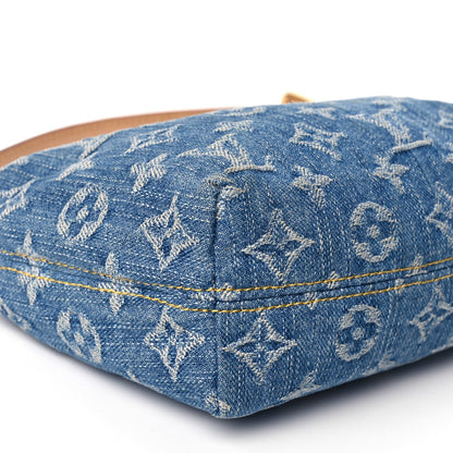 Louis Vuitton Monogram Denim Hills Pochette Blue 6 of 9