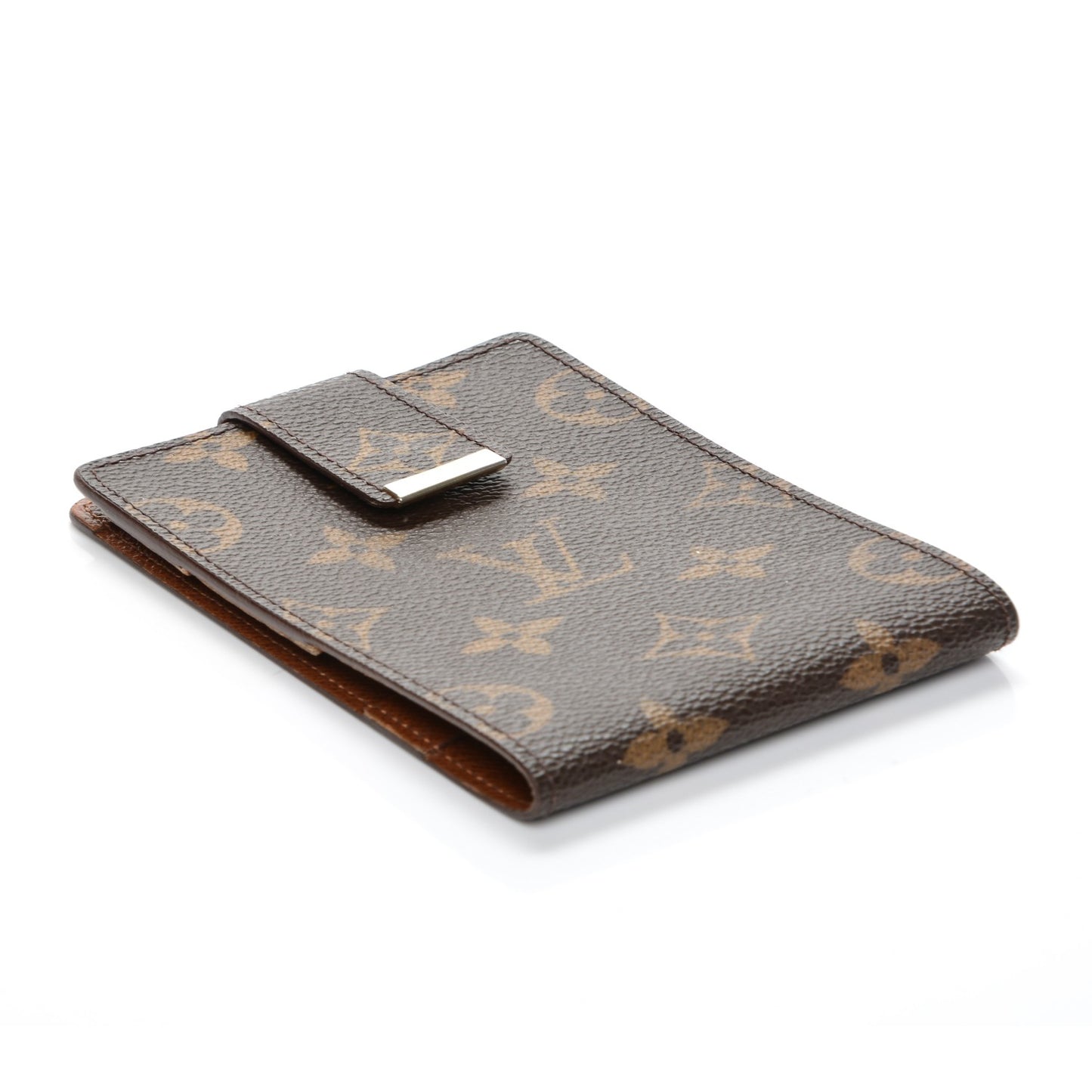 Monogram Folding Business Check Book Cover