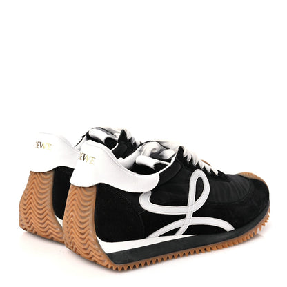 Loewe Nylon Suede Flow Runners Sneakers 40 Black 4 of 7