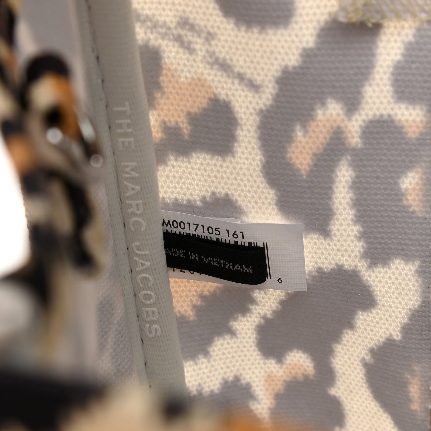 Cotton Canvas Leopard Print Medium The Traveler Tote Bag