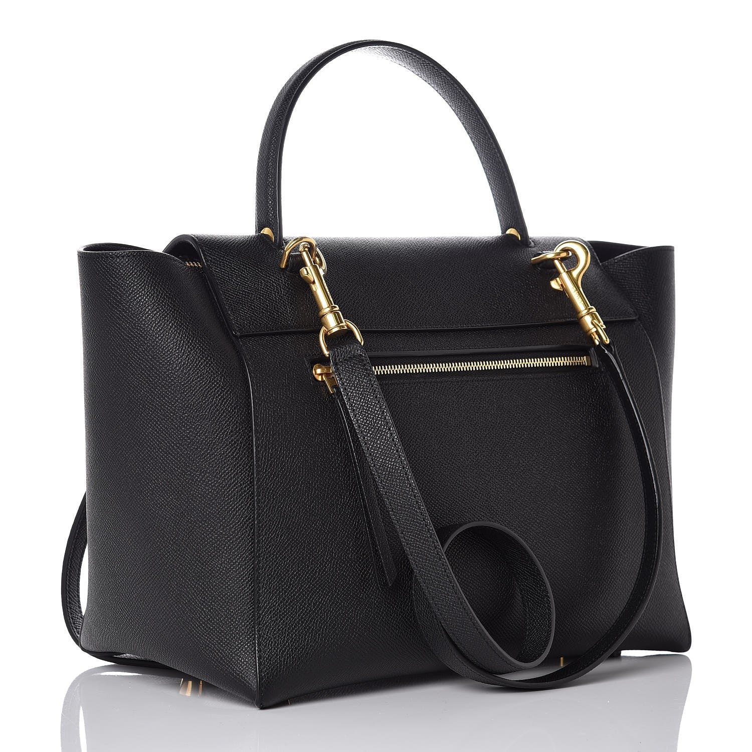 Celine Grained Calfskin Mini Belt Bag Black 4 of 7