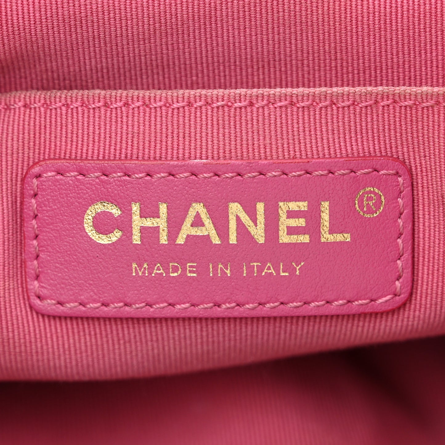 Lambskin Resin Quilted Small Pearl Samba Bucket Bag Black