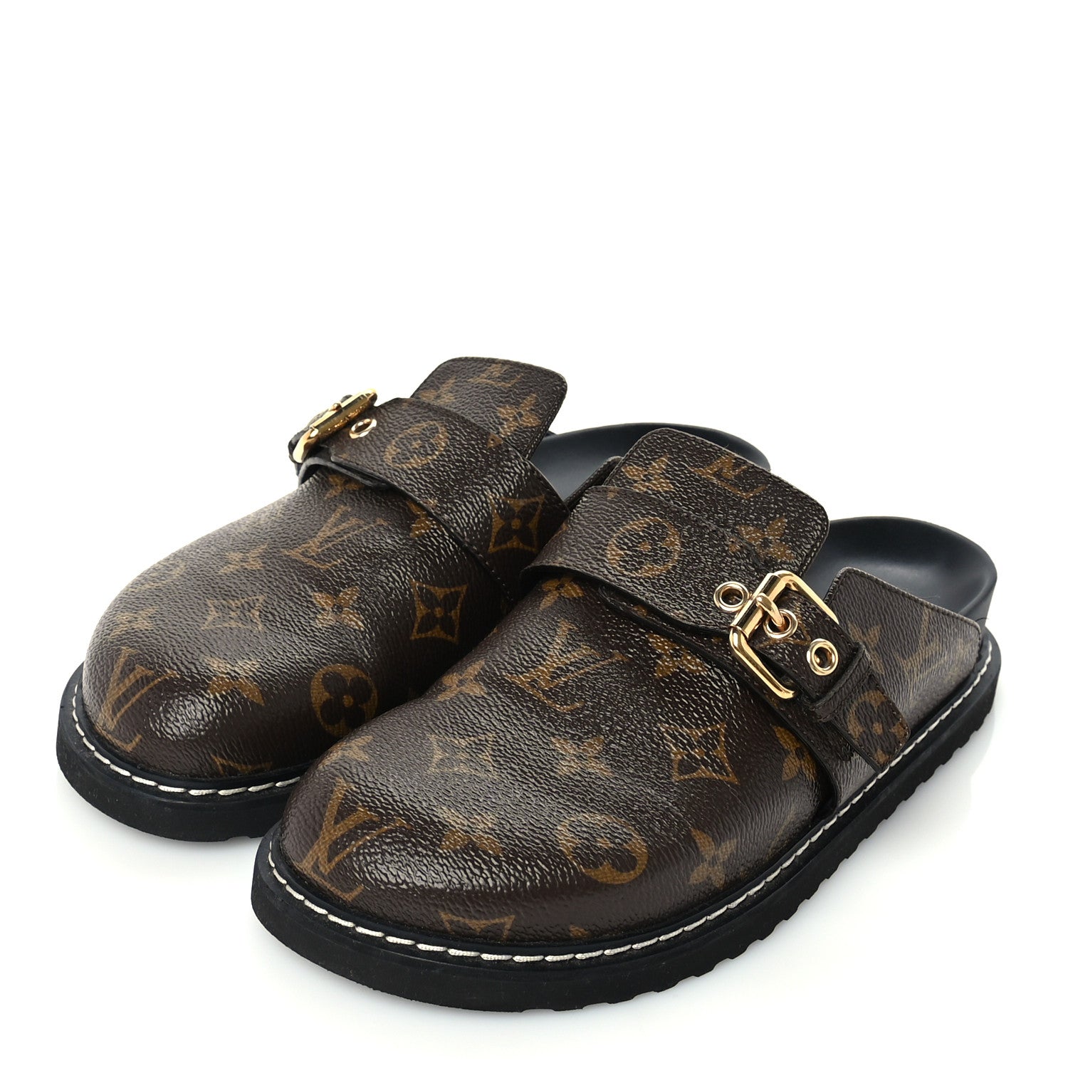 Louis Vuitton LV Cosy Flat Comfort Clogs 37 Cacao Brown 2 of 7