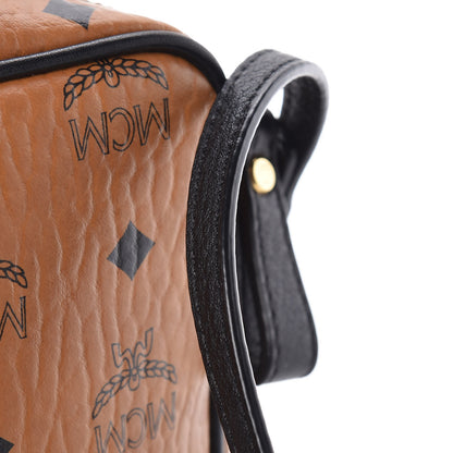 MCM Visetos Small Crossbody Bag Cognac Black 14 of 15